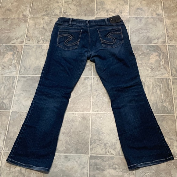 Dark Wash Silver Jean